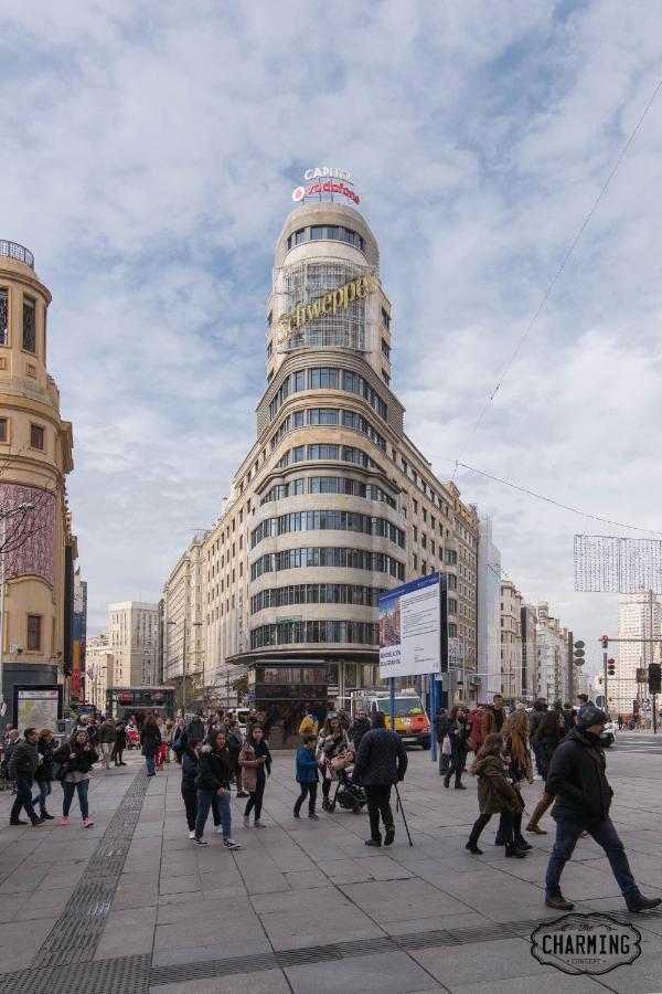 Apartamento Charming Gran Vía Center Madrid Exterior foto